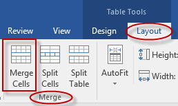 where are the table tools in word for mac